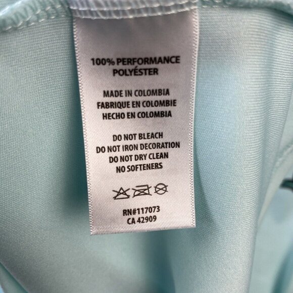 David DunLeavy Performance T-shirt Men's XL Hammerhead Shark Deco Artic Blue EUC - Picture 10 of 12